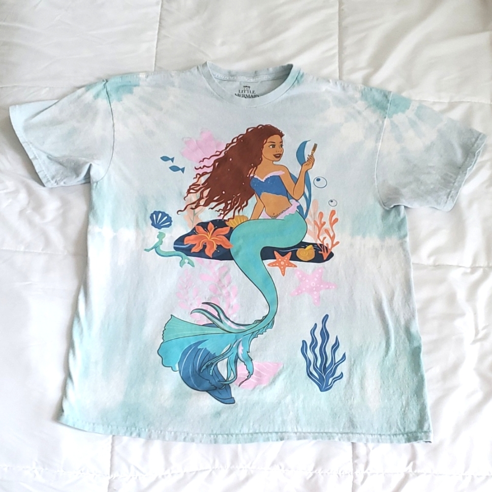 Hot Topic Tie Dye Little Mermaid Tee